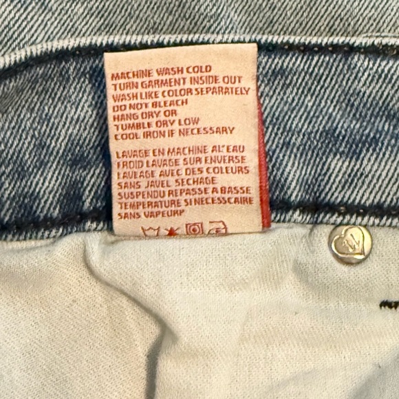 REVICE Uptown Rising Star High Rise Distressed Light Denim Blue Jeans- Size 26 - Picture 9 of 10